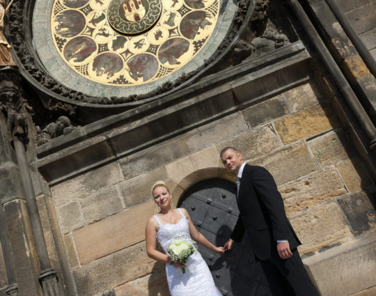 Svatební fotografie Staroměstská radnice, orloj
